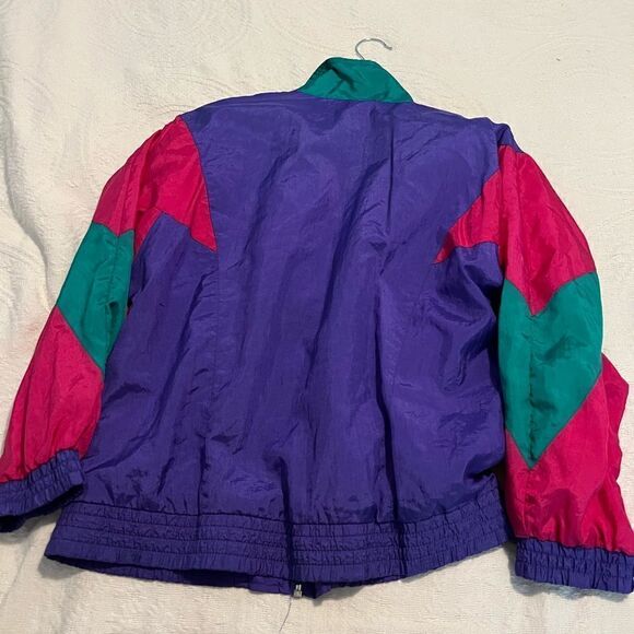 Vintage 90s Athleisurewear Colorblock Windbreaker Track Jacket - Picture 4 of 4